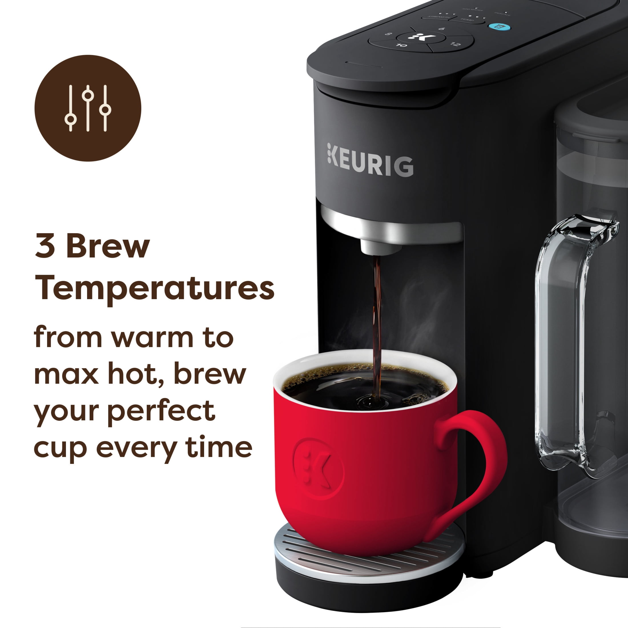 Keurig K-Supreme Gen 2, Single Serve K-Cup Pod Coffee Maker, Black