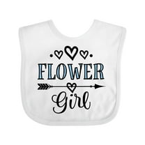 Inktastic Flower Girl Wedding Bridal Party Girls Baby Bib