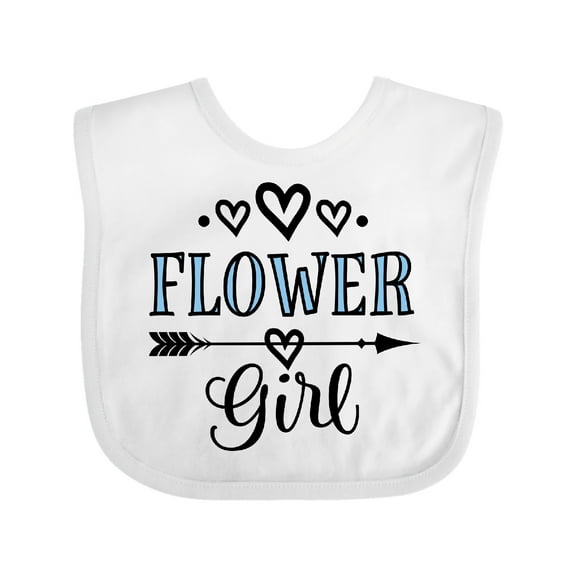 Inktastic Flower Girl Wedding Bridal Party Girls Baby Bib