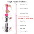 thumbnail image 2 of Yescom 12.6 Ft Static Spinning Dancing Pole Kit 45mm Silicone Party Club Exercise Pink, 2 of 10