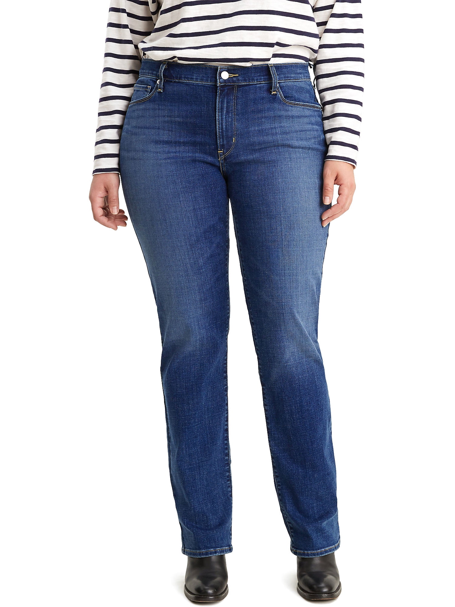 Levi S Levi S Women S Plus Size Classic 414 Straight Leg Jean