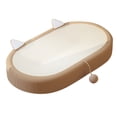 thumbnail image 3 of Cama Rascadora Para Gatos Ovalada, Resistente A La Abrasión Que Evita La Descamación Cama Rascadora Para Gatos Con Material De Sisal Espacio De Descanso Cómodo Universal Cama, 3 of 7