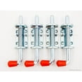 thumbnail image 3 of 4 Pcs Metal Lock Barrel Bolt Spring Loaded Latch 6.5 Inches Long w Grip Heavy Duty, 3 of 5