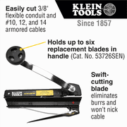 Klein Tools Armored and BX Cable Cutter