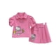 thumbnail image 4 of 2Pcs Anime Sanrioed Girl's Short Sleeved Hello Kitty Kuromi Kawaii Fashion Cartoon Kids Short-Sleeve T-Shirt Pleated Skirt Set, 4 of 4