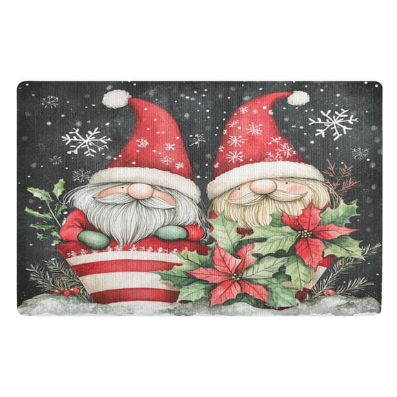BZSMCE Floor Mats 32x20in Cute Chrismas Dwarf Creativity Doormats