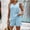 Light Blue, variant on Yteetum Women's Summer Outfits Summer V-Neck Solid Color Loose Sleeveless Button Shirts Tops and Embellished Shorts Set Ladies Comfortable Leisure Tank Tops and Regular Shorts Two Piece Sets