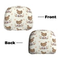 thumbnail image 4 of Goofa Flower Chicken Pattern 2 PCS Car Headrest Cover, Headrest Protector,Universal Interior Car Accessories, 4 of 6