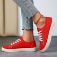 thumbnail image 5 of YLYL Women's Men's Canvas Sneakers Low Top Lace up Rubber Sole Lightweight Fashion Casual Walking Shoes, 5 of 8