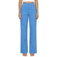 thumbnail image 4 of Aoiroe Linen Pants for Women Summer Casual High Waisted Beach Pant Light blue 3XL, 4 of 8