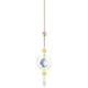 thumbnail image 2 of 5Crystal Sun Catcher Luna/sol/estrella Decoración de metal Colgante Cadena Colgante Bola de cristal, 2 of 5