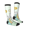 thumbnail image 3 of Picia Women Crew Soft Moisture-wicking Socks Books Pattern Design Cotton Socks, One Size fit All, 3 of 9