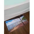 thumbnail image 2 of Modern Bath Mat, Balcony Porch Sea Ocean View in Trinidad and Tobago Island Tropic Photo Image Art, Non-Slip Plush Mat Bathroom Kitchen Laundry Room Decor, 29.5 X 17.5 Inches, Multicolor, Ambesonne, 2 of 2