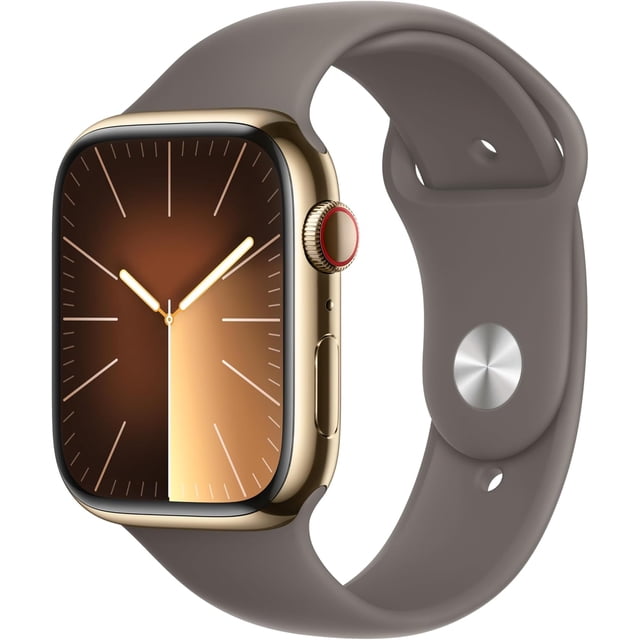 Apple Watch Series 9 Acero inoxidable 45 MM Dorado WiFi + GPS Arcilla Reacondicionado