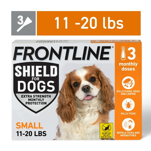 FRONTLINE Shield for Dogs Flea & Tick Treatment, 11-20 lbs, 3 Count
