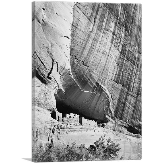 ARTCANVAS White House Ruin - Canyon de Chelly Canvas Art Print by Ansel Adams - Size: 26" x 18" (1.50" Deep)