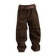 thumbnail image 5 of Figuras a escala 1/12 pantalones y cinturón de vestuario de muñecas en miniatura de cosplay para figuras de acción masculina de 6 pulgadas accesorio Pantalón marrón oscuro, 5 of 8