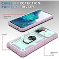 thumbnail image 4 of Case for Galaxy S20 FE, Shockproof Impact Resistant with Slide Lens Protective Cover Case for Samsung Galaxy S20 FE/S20 FE 5G (Pink Green), 4 of 6