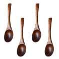 thumbnail image 1 of FUEENIRVA 4Pcs Spoons Natural Wood For Travel And Camping Kids Tableware, 1 of 8