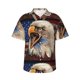 thumbnail image 1 of Fotbe Eagle With USA Flags Camisa Hawaiana para Hombre Unisex – Camisa Casual de Verano con Botones de Manga Corta de Algodón y Lino,3X-Large, 1 of 7
