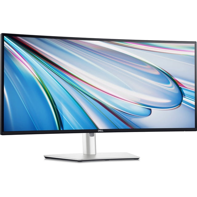 Dell UltraSharp 34" Ultrawide QHD Monitor 3440 x 1440 120Hz Refresh Rate Curved Thunderbolt Hub 3 Years Warranty, Monitor Silver
