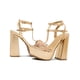 thumbnail image 2 of Zapatilla Con Plataforma Para Mujer Graduación Oro Rosado negro 24, 2 of 6