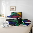 thumbnail image 4 of Erosebridal Video Gamer Bedding Sets Twin Size,Checkered Gradient Comforter Sets with Sheets,Gamepad Decor,Reversible,7pcs, 4 of 5