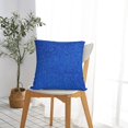 thumbnail image 7 of Wukai Blue Glitter Premium Polyester Fleece Pillow Covers with Hidden Zipper Closure,Luxuriously Soft and Durable-18"x18", 7 of 7