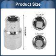 thumbnail image 4 of Unique Bargains Impact Socket 25mm for Car Motorcycle Dirtbike Repair Hardware Tool CR-V Silver Tone Durable 6 Point 10mm 1/4 Inch Drive, 4 of 7