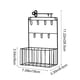 thumbnail image 2 of Caja de Almacenamiento de Llaves Colgantes de Ganchos de Llaves, Estante de Pared de Hierro de 28.5x18x8.5cm con 7 Ganchos Y Canastas Colgantes de Pared de Alambre para Almacenamiento para la Entrada,, 2 of 6