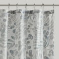 thumbnail image 4 of Madison Park Blue Shower Curtain, Floral Shower Curtain with 12 Button Holes, Seersucker, 72" x 72", 4 of 5