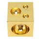 thumbnail image 5 of Bloque Dapping cuadrado, bloque abovedado de joyería de oro de acero inoxidable galvanizado de 50x50x50mm, 5 of 14