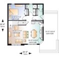 thumbnail image 3 of 728-4919: A-frame Cabin 2 Bed, 2 Bath Luxury Home Plan, 1259 Sq Ft: Full Blueprints with License to Build by Home Plan Marketplace - Lesuto, 3 of 4