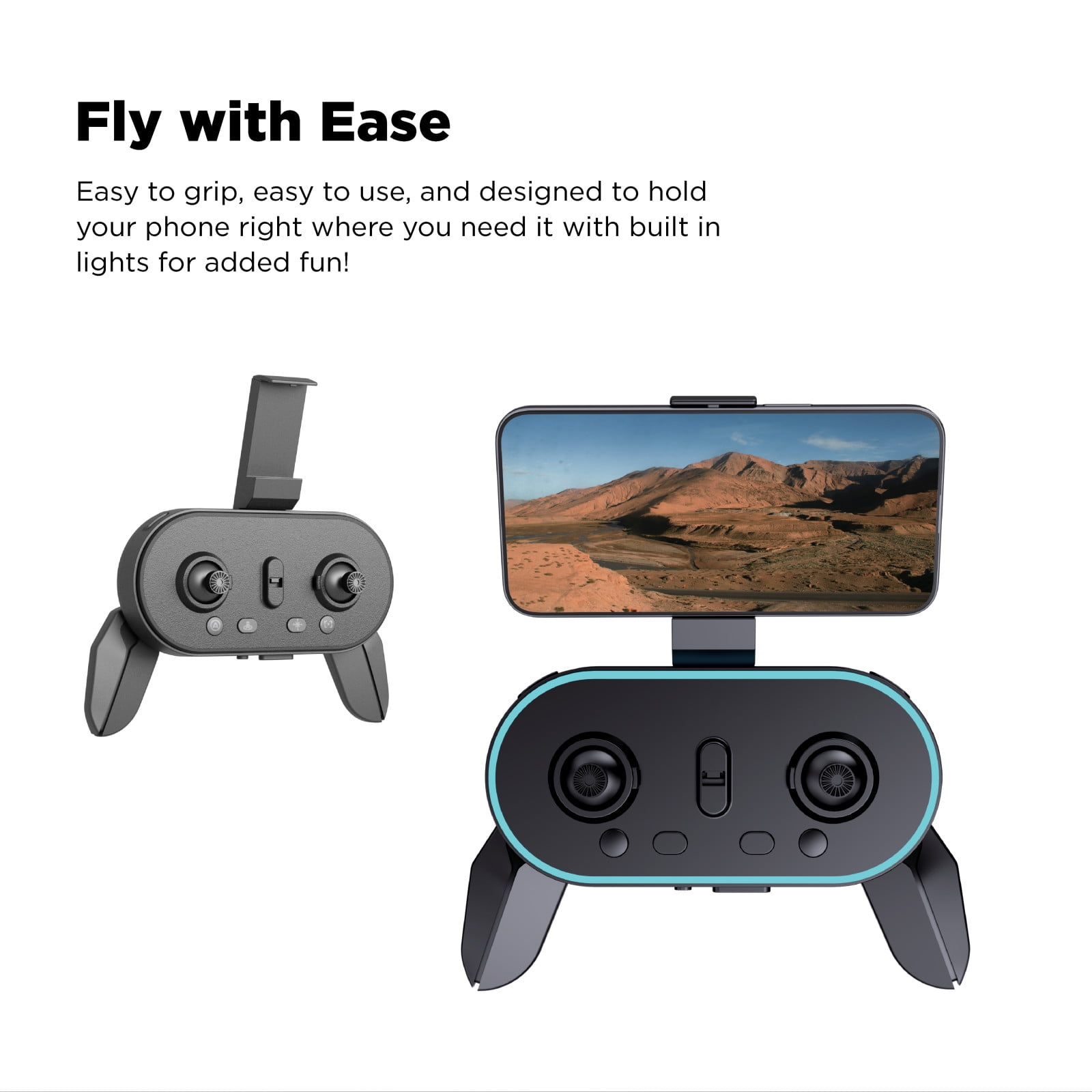 Vivitar SkyHornet Foldable RC Drone with 720p HD Camera, WiFi FPV Live Video, 3 Speed Modes, Auto Takeoff & Landing, 11 minutes Flight Time, Remote Control Quadcopter Toy for Kids & Beginners, White