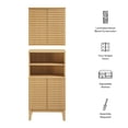 thumbnail image 2 of Modway Render Bathroom Cabinet Set in Brown, 2 of 10