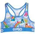 thumbnail image 1 of Care Bears Cloudland Microfiber Blend PSD Sports Bra-XSmall, 1 of 2
