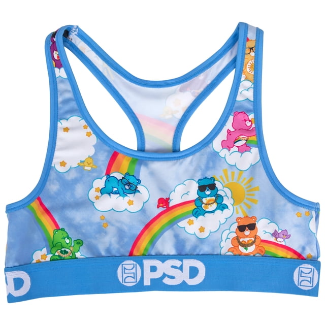 Care Bears Cloudland Microfiber Blend PSD Sports Bra-XSmall
