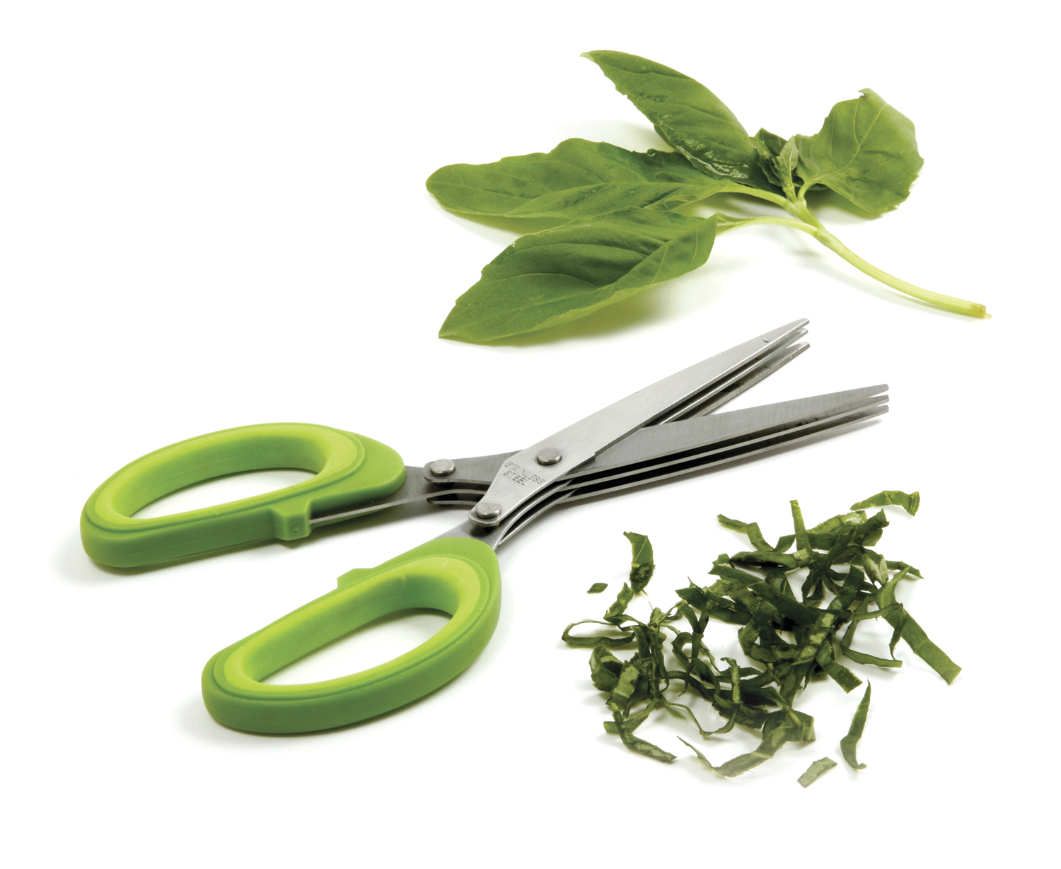 Norpro Stainless Steel Triple Blade Herb Scissors Garnish Snips Kitchen