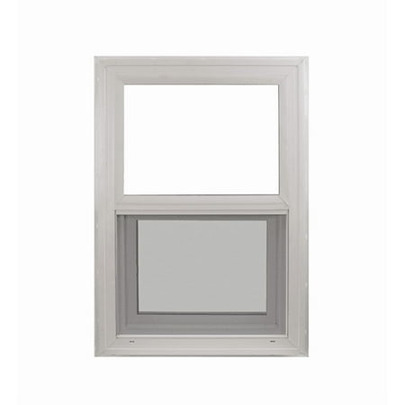 Double Pane Windows 24" x 48" White Vinyl Vertical Window, Argon Filled, Low-E Glass, Florida Approved