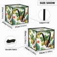 thumbnail image 3 of Home Organizer Foldable Fabric Storage Bin With Handle Watercolor Coconut, 3 of 7