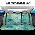 thumbnail image 5 of Ocean Life Coral Pattern Car Rear Seat Covers,Bench Back Seat Cover , Easy to Install Universal Fit for Cars Trucks Vans And SUVs, 5 of 6