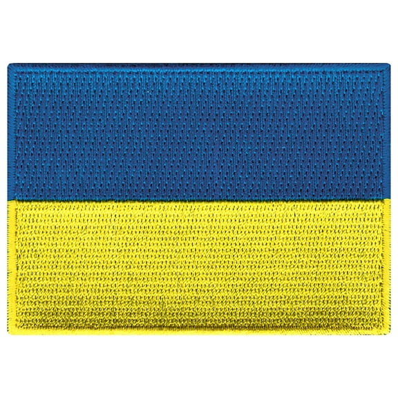 Ukraine Flag Embroidered Iron-on Patch