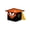 Orange, variant on Eqslft Graduation Cap Shaped Candy Favor Boxes, Colorful Graduation Gift Boxes with Tassel for 2025 Graduation Party, Favors, Treats, and Decorations