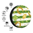 thumbnail image 4 of Fotbe Watercolor St Patrick Day Funda de Llanta de Repuesto con Estampado, Engrosada, Ajuste Universal para Jeep, Remolque, RV, SUV, Camión-15 inch, 4 of 6
