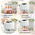thumbnail image 4 of Graflsoa Rechargeable Electric Mason Jar Vacuum Sealer with 1800mAh Battery - One-Touch Operation, Fits Wide & Regular Mouth Jars, Includes 20 Lids, Vacuum Bags, Opener & USB Cable - Black, 4 of 6