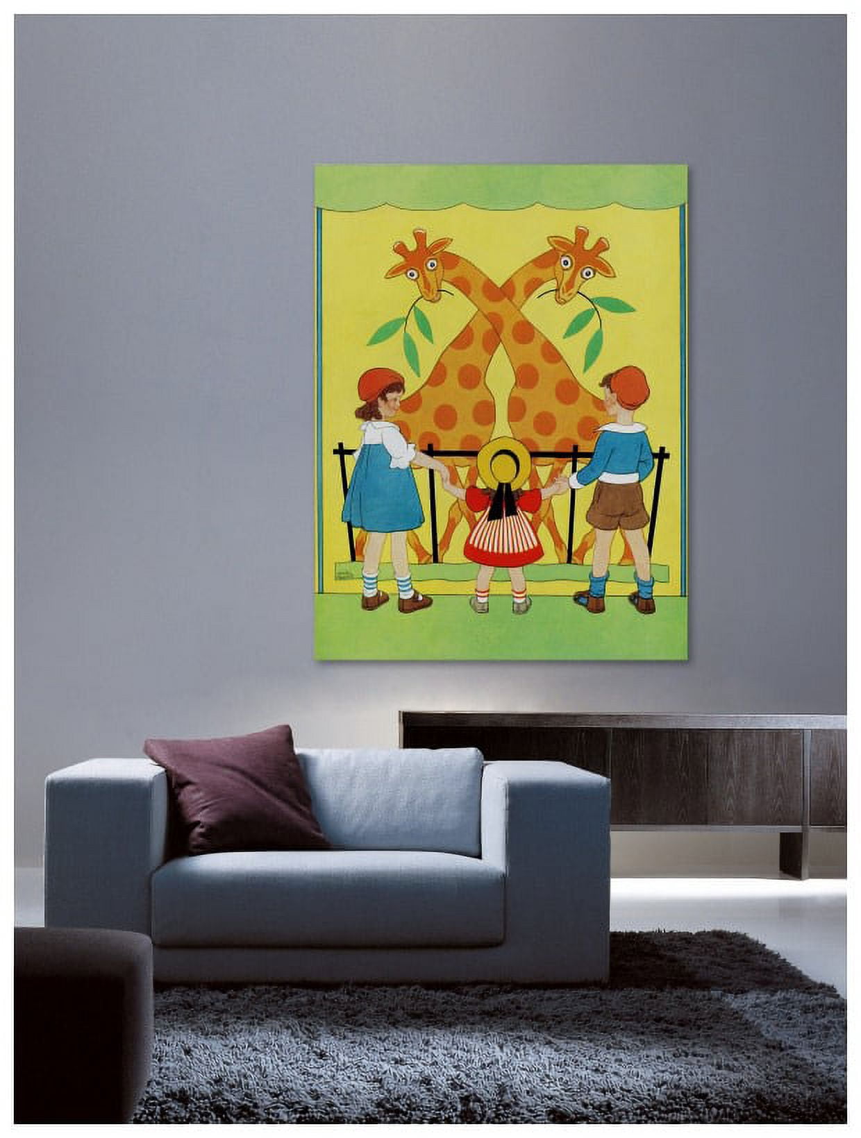 Marmont Hill "Giraffes" by Curtis Painting Print on Canvas