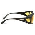 thumbnail image 2 of Polar Optics Sport Unisex FO-030 Square Fits Over Night Drivers Black and Yellow, 2 of 8