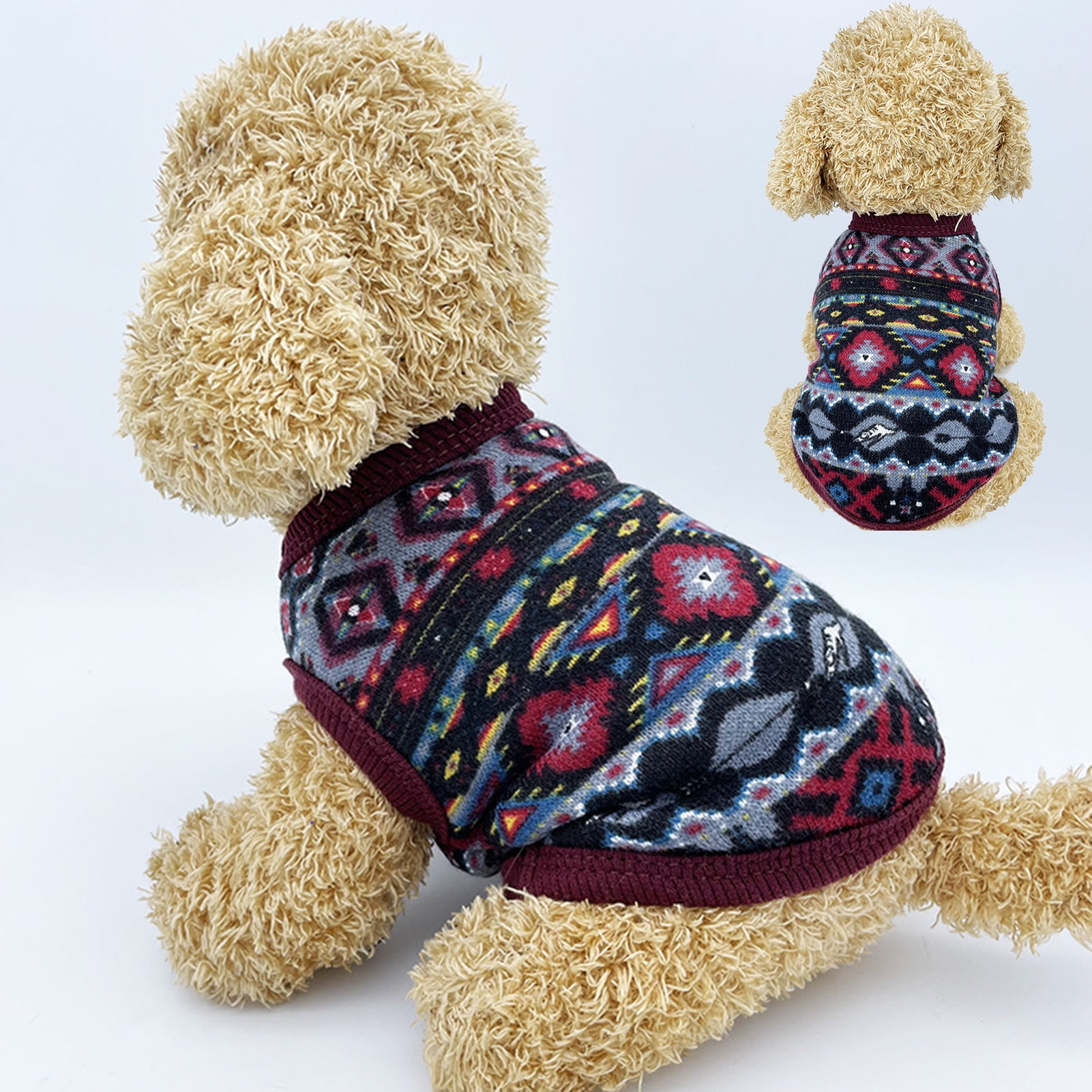 Pets Clothes Printed Dogs Winter For Outfits Coat Jackets Costume Accessories