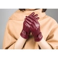 thumbnail image 2 of Women's Winter Warm Soft Sheepskin Real Leather Gloves, 2 of 2