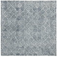 thumbnail image 2 of SAFAVIEH Abstract Brock Geometric Area Rug, Blue/Ivory, 6' x 6' Square, 2 of 9